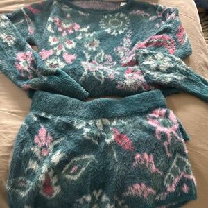 Shorts and sweater top